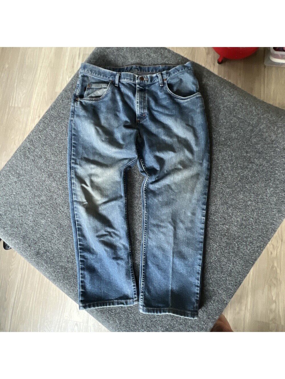 Red Kap Jeans Mens Denim Jeans 38x30 Fits 38x28 Relaxed Straight Leg Workwear